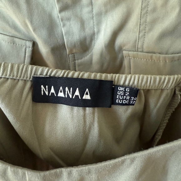 Naanaa Khaki Cargo Mini Skirt & Corset Top Set - Picture 9 of 9